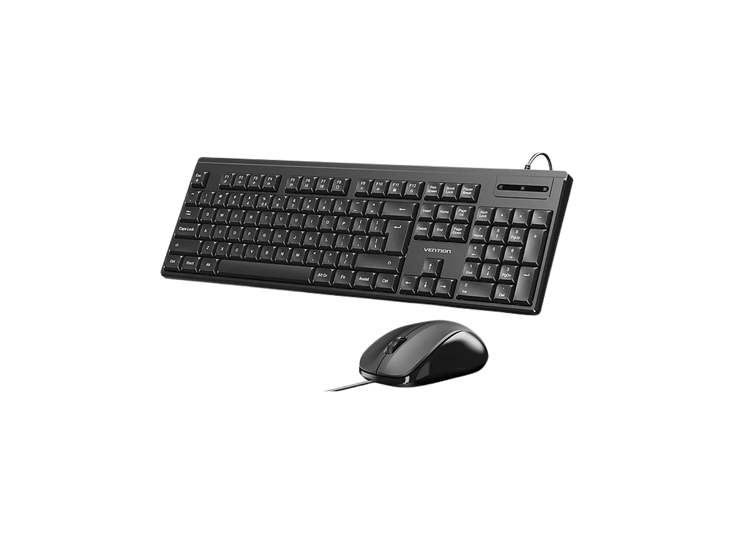 VENTION KTYBG-EN WIRED SILENT KEYBOARD AND MOUSE COMBO BLACK