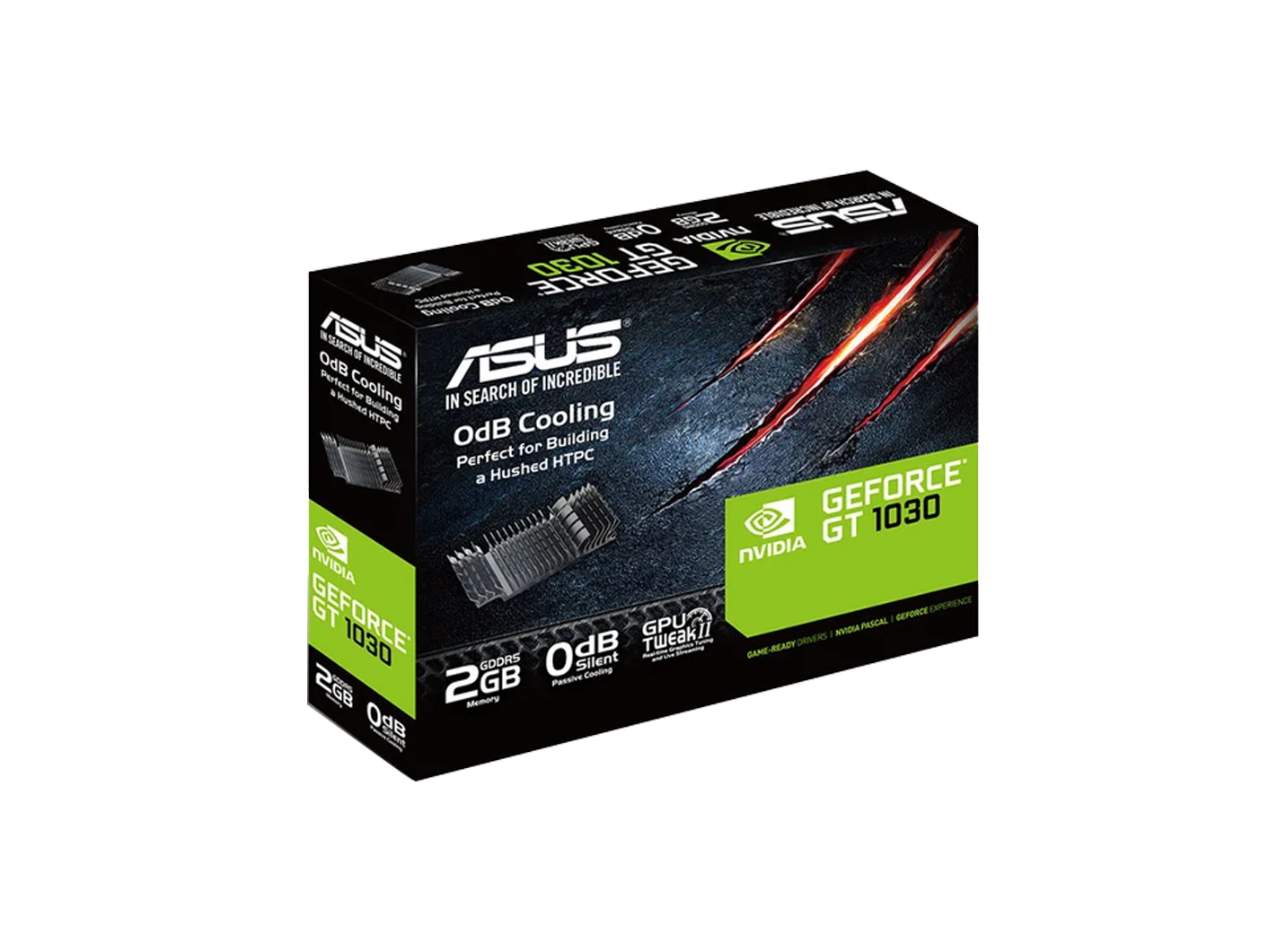 ASUS GT 1030 2048MB 64BIT DDR5 (GT1030-SL-2G-BRK) (DVI, HDMI)