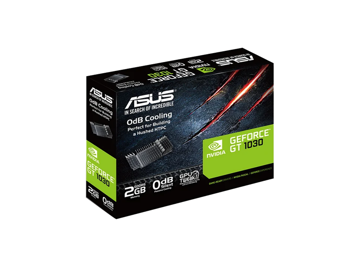 ASUS GT 1030 2048MB 64BIT DDR5 (GT1030-SL-2G-BRK) (DVI, HDMI)