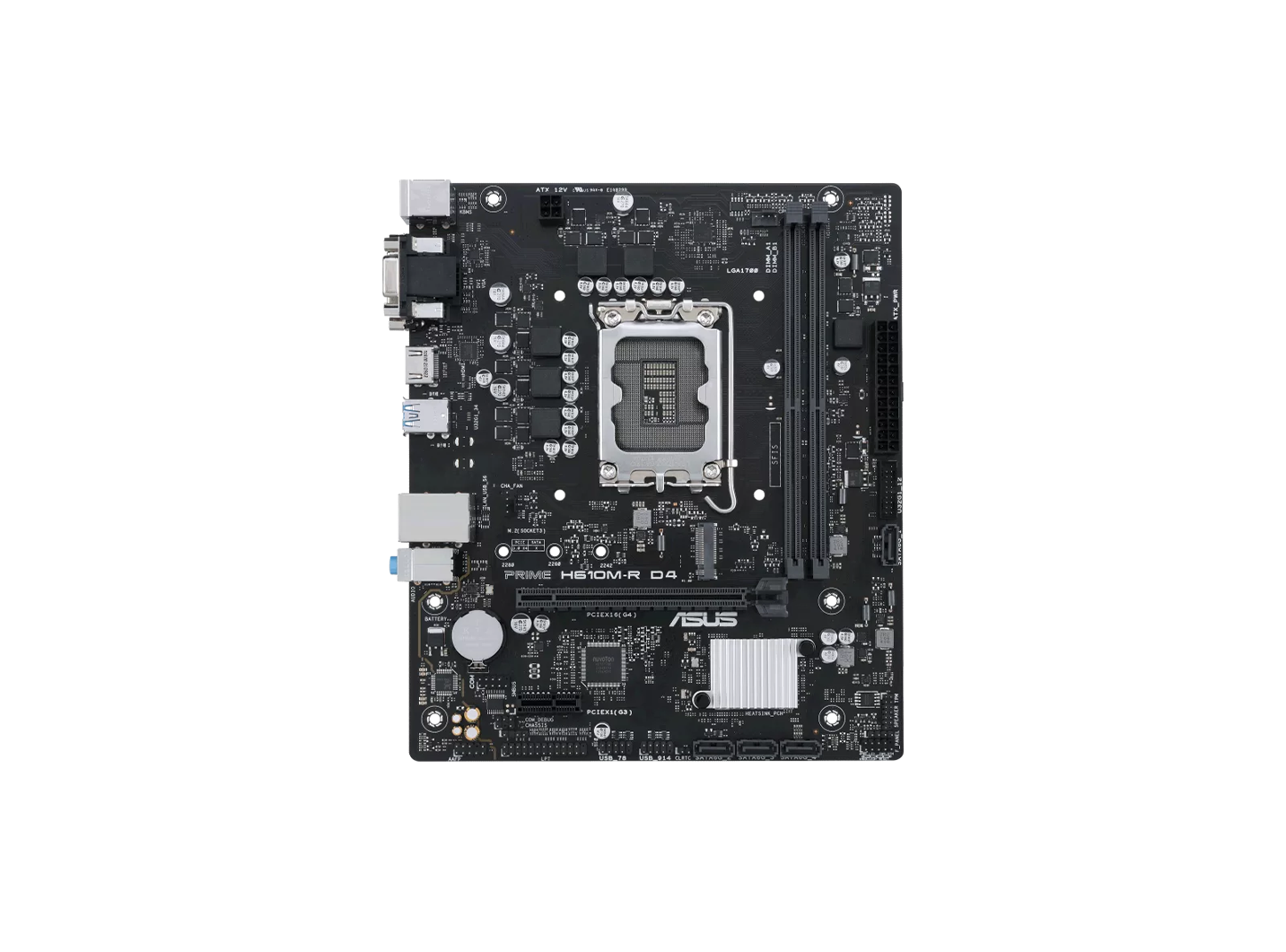 ASUS PRIME H610M-R D4 2DDR4 M.2 MOTHERBOARD (HDMI, DB15)