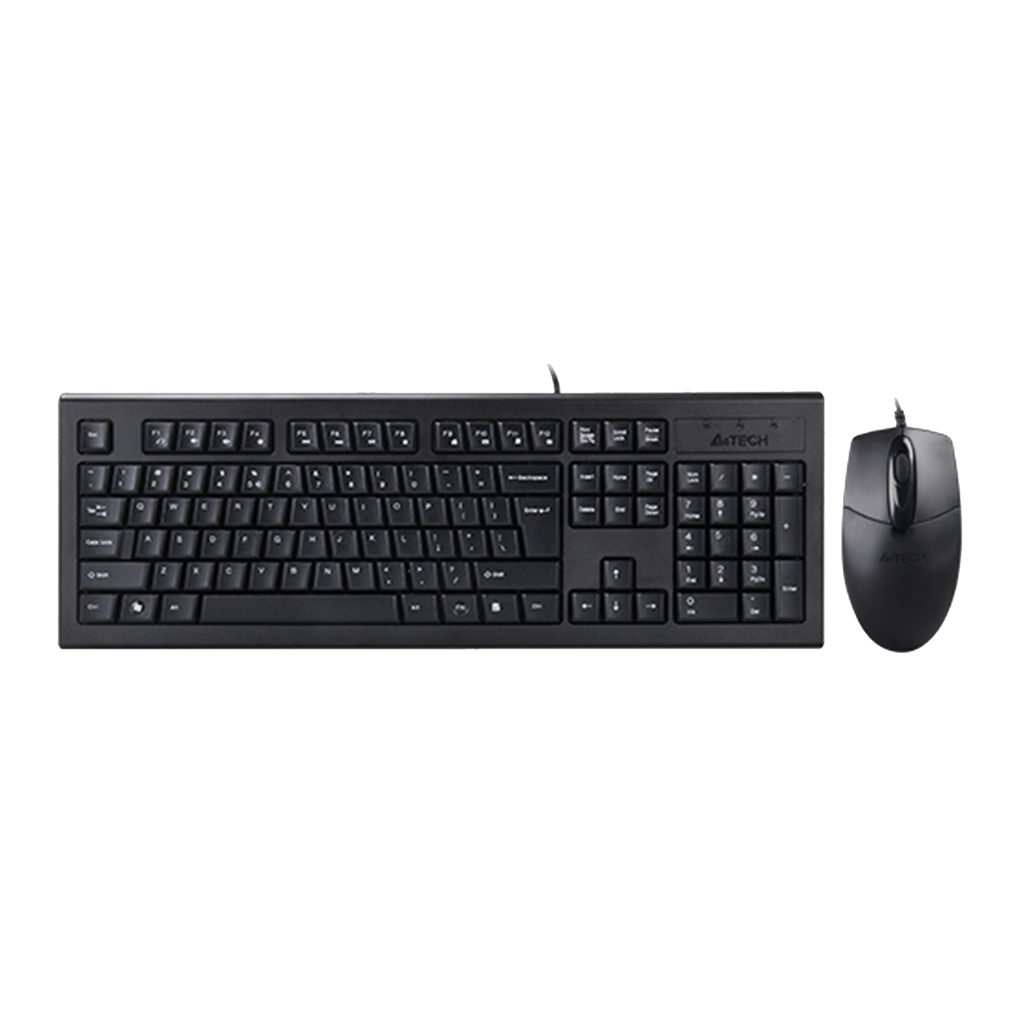 A4TECH KRS-8572 KEYBOARD AND MOUSE USB BLACK