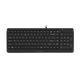 A4TECH FK15 FSTYLER MULTIMEDIA 2-SECTION COMPACT WIRED KEYBOARD (BLACK)