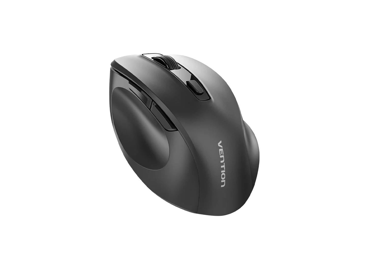 VENTION KTHB0 6-BUTTON 2.4GHZ ERGONOMIC WIRELESS MOUSE BLACK