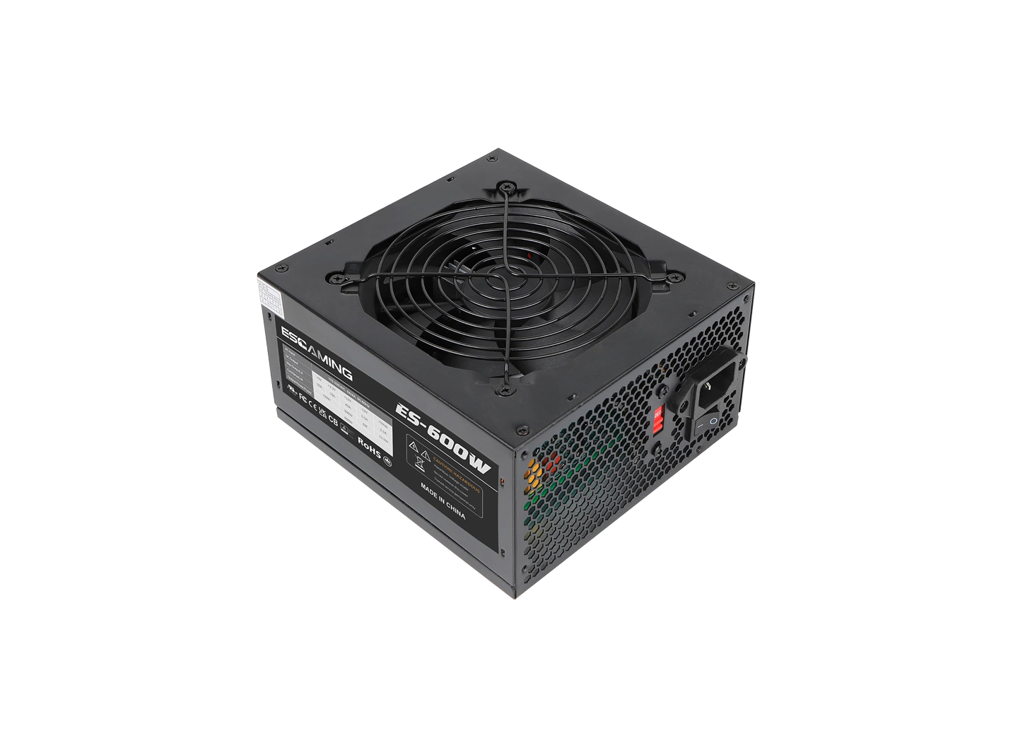 ESGAMING TRUE RATE PSU 600W 80PLUS