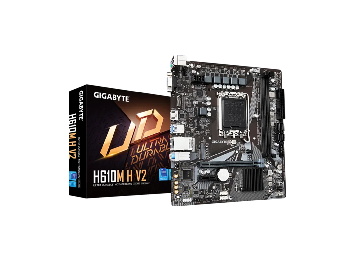 GIGABYTE INTEL H610M V2 LGA1700 DDR5 HDMI MATX MOTHERBOARD
