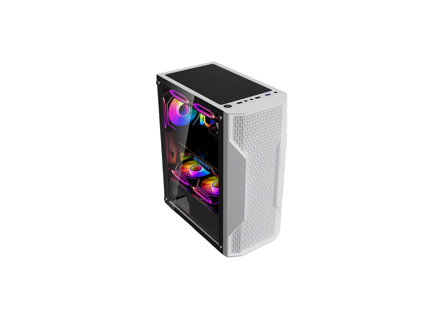 ESGAMING CPU CASING BUZZARD MESH WHITE