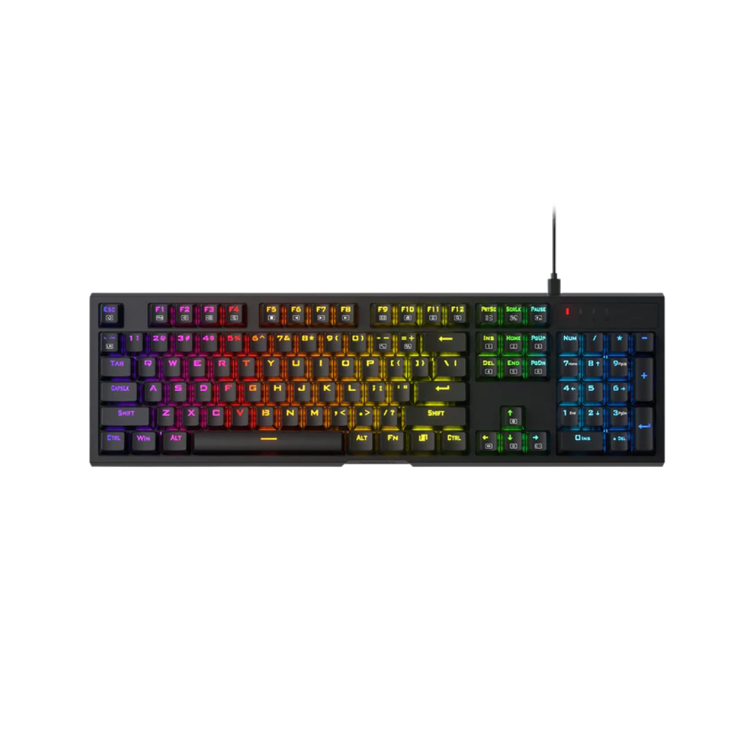 REDRAGON ARGO RGB WIRED MECHANICAL GAMING KEYBOARD (RED SWITCH/SWAPPBL)