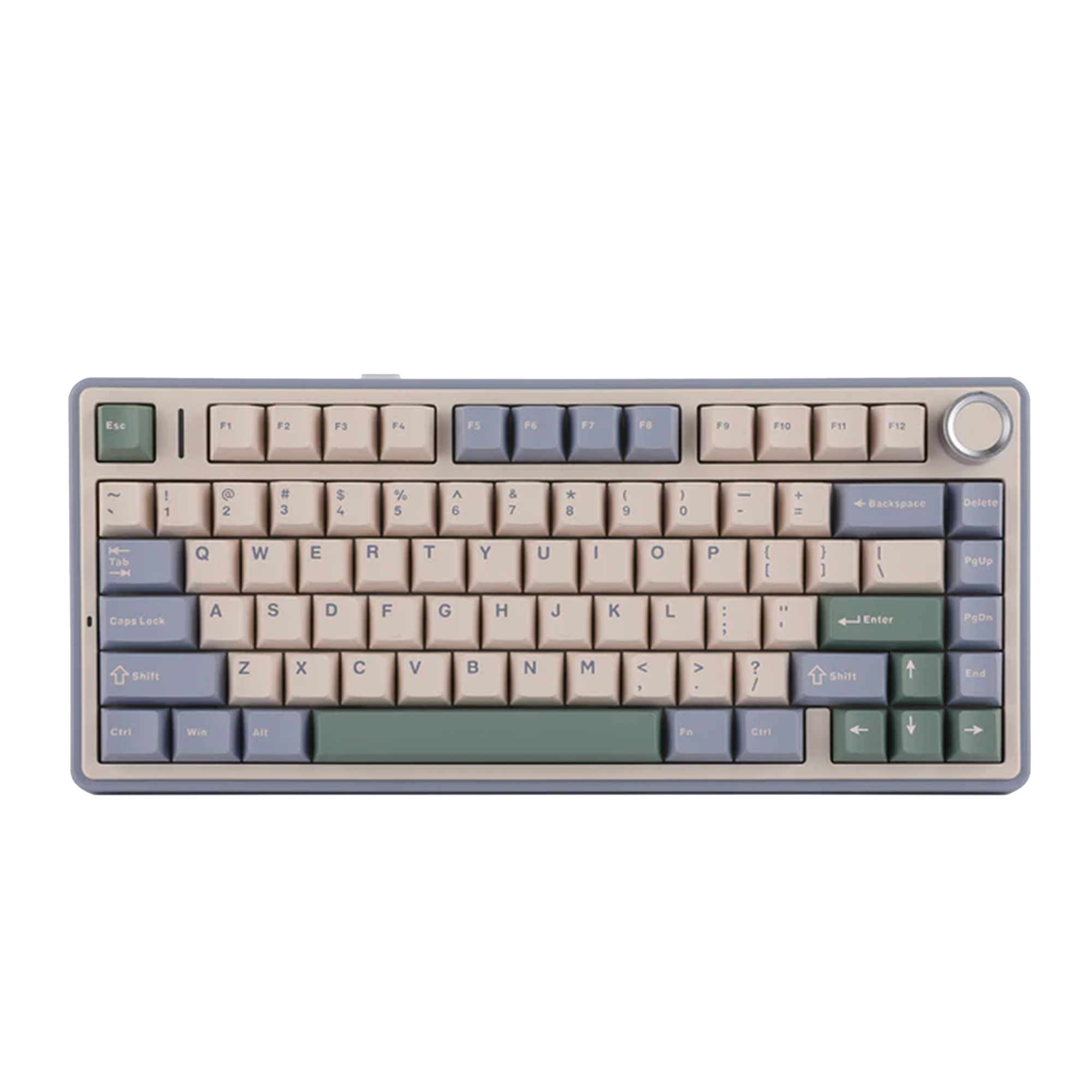 AULA F75 75-KEY GASKET TRI-MODE MECHANICAL KEYBOARD (LINEAR SWITCH/SWAPPBL) CEDAR GREEN