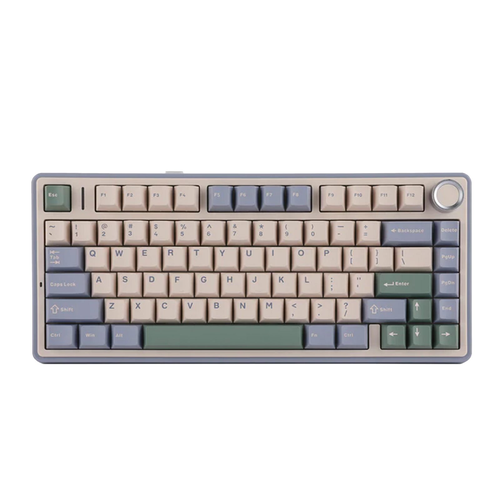 AULA F75 75-KEY GASKET TRI-MODE MECHANICAL KEYBOARD (LINEAR SWITCH/SWAPPBL) CEDAR GREEN