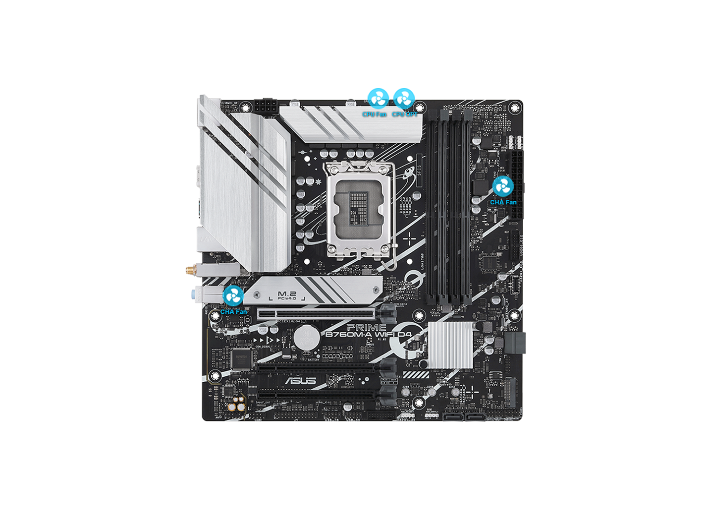 ASUS PRIME B760M-A WIFI 4DDR5 2XM.2 MOTHERBOARD (2XHDMI, DP) WIFI BT