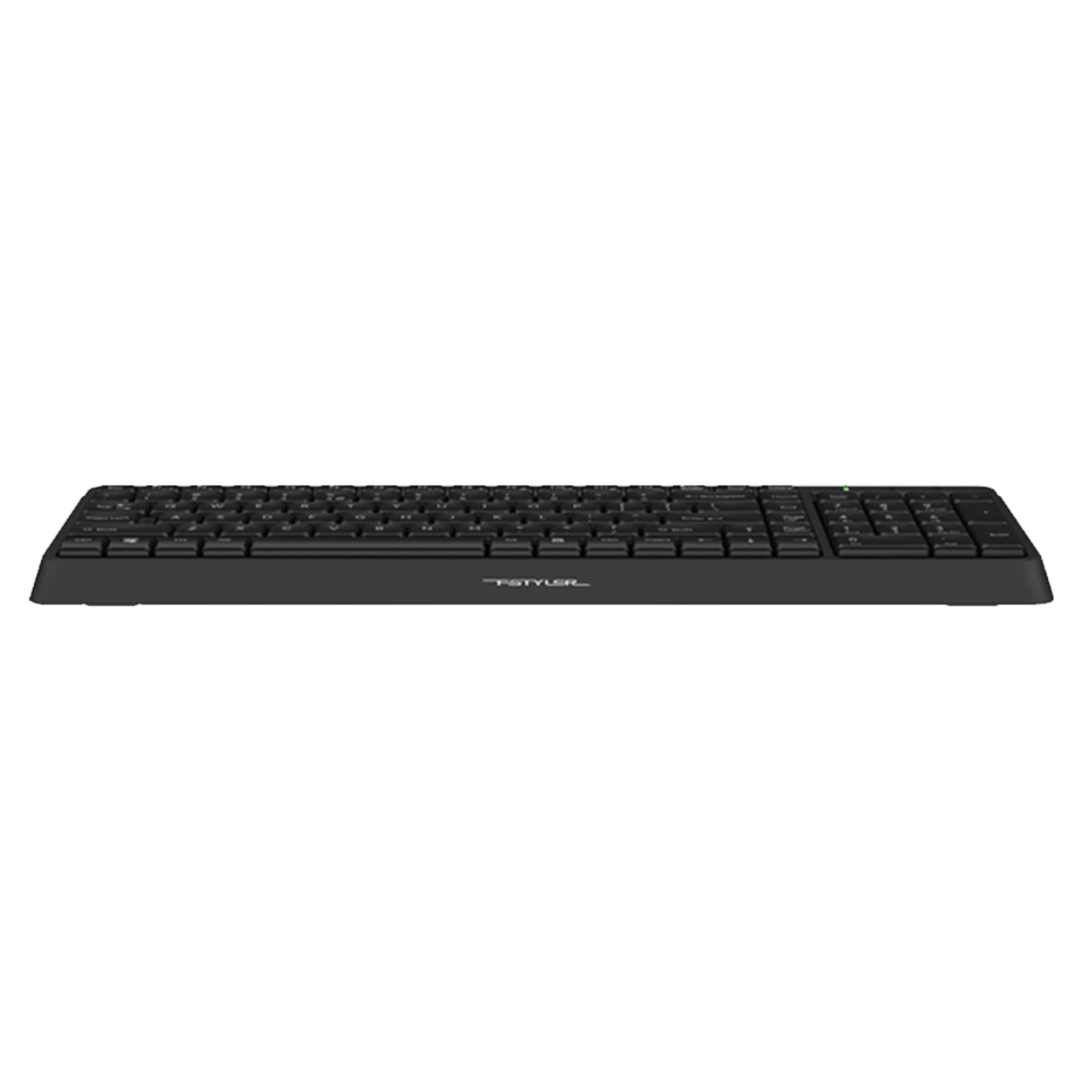 A4TECH FK15 FSTYLER MULTIMEDIA 2-SECTION COMPACT WIRED KEYBOARD (BLACK)