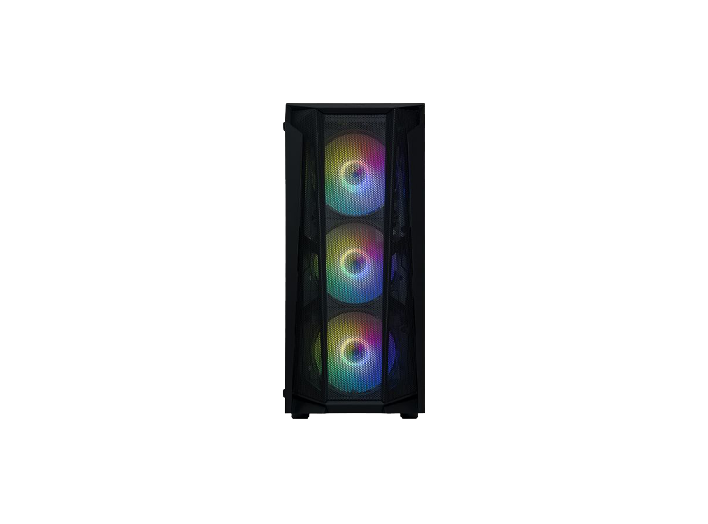 FRONTIER CRONUS CR19A BLACK TEMPERED ATX CASE (4 LED FANS)