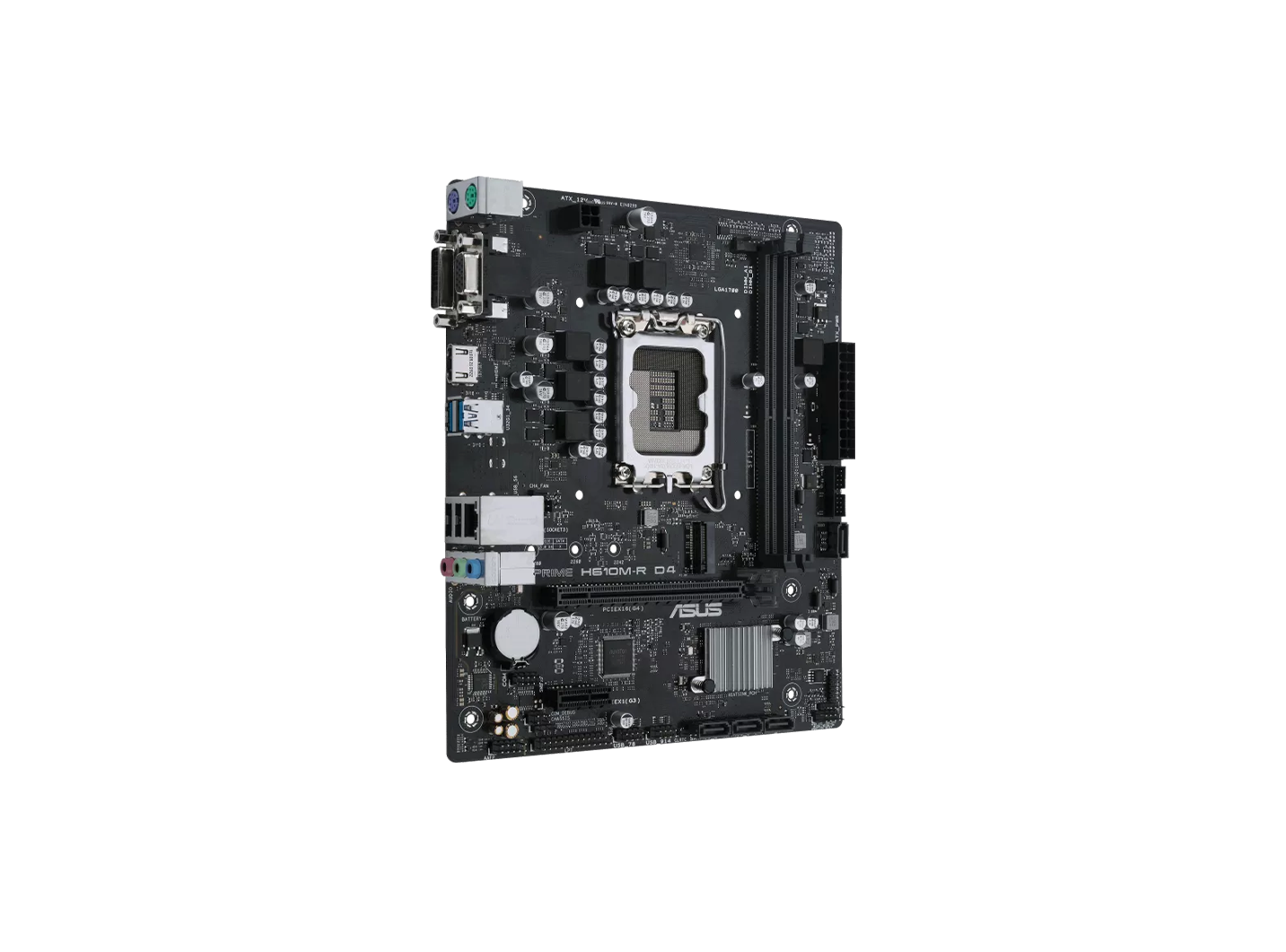 ASUS PRIME H610M-R D4 2DDR4 M.2 MOTHERBOARD (HDMI, DB15)