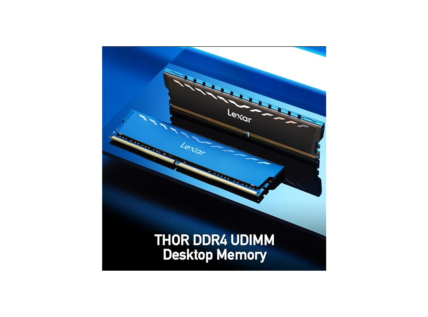 LEXAR THOR LD4BU008G-R3200GDXG U-DIMM DDR4 3200 16GB KIT (8GBX2) DUAL PACK BLACK