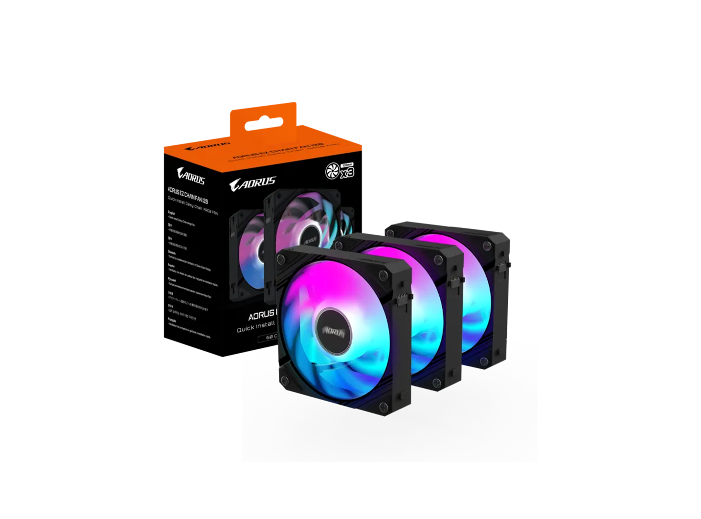AORUS EZ CHAIN FAN 120 ARGB (3PACK)