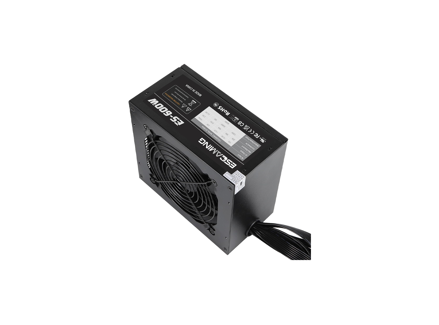 ESGAMING TRUE RATE PSU 600W 80PLUS