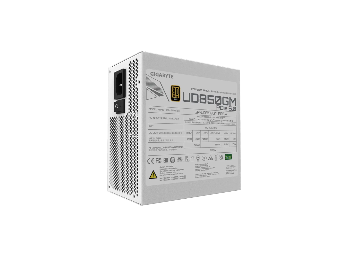 GIGABYTE 850W PCI-E GEN 5 ATX 30 MODULAR POWER SUPPLY