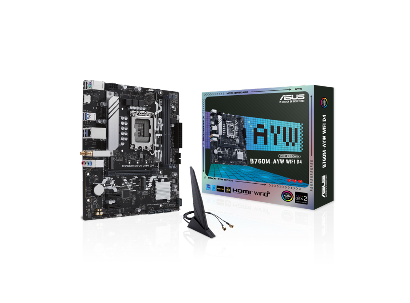 ASUS B760M-AYW WIFI D4 MOTHERBOARD