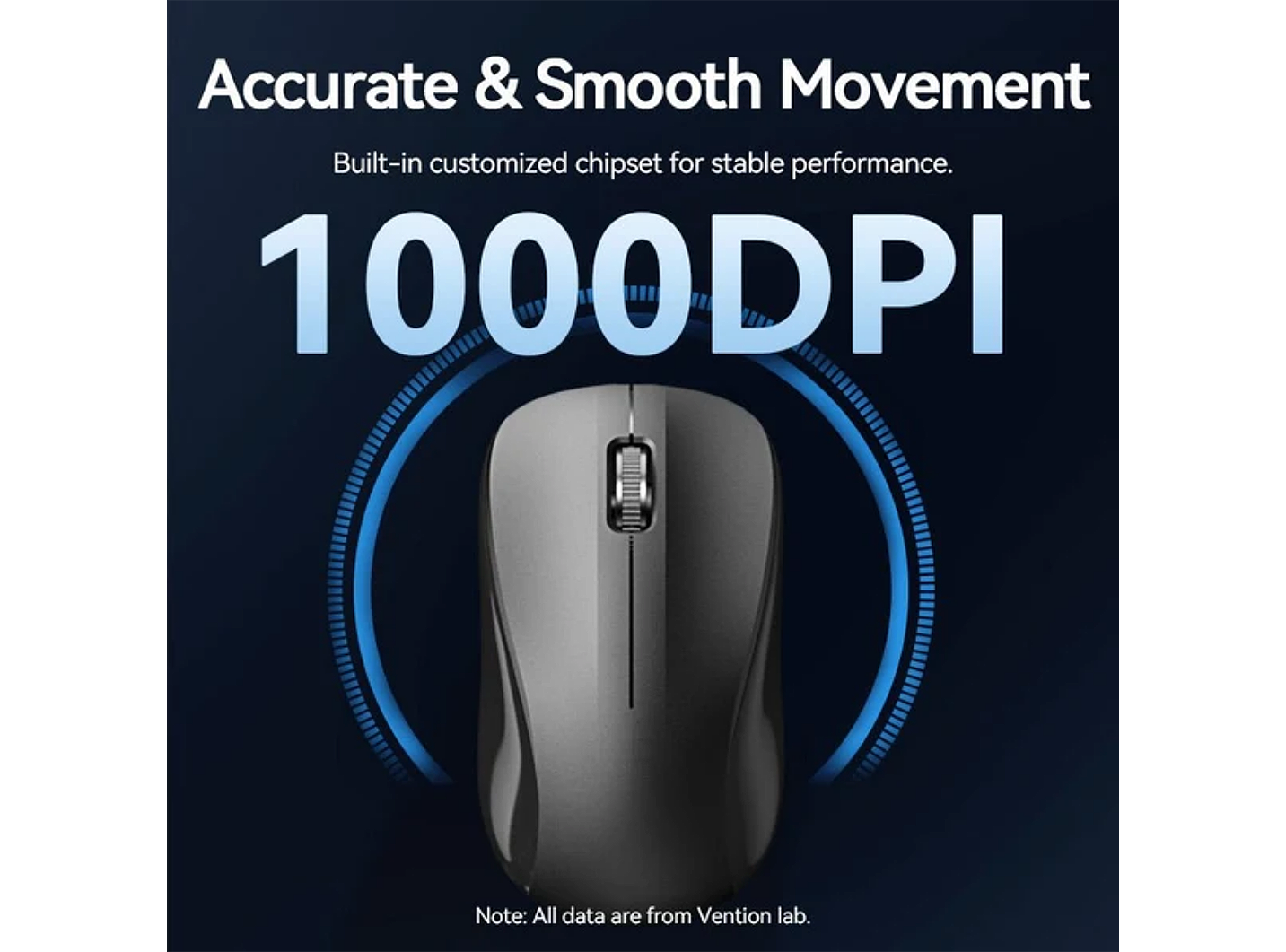 VENTION KTYBG-EN WIRED SILENT KEYBOARD AND MOUSE COMBO BLACK