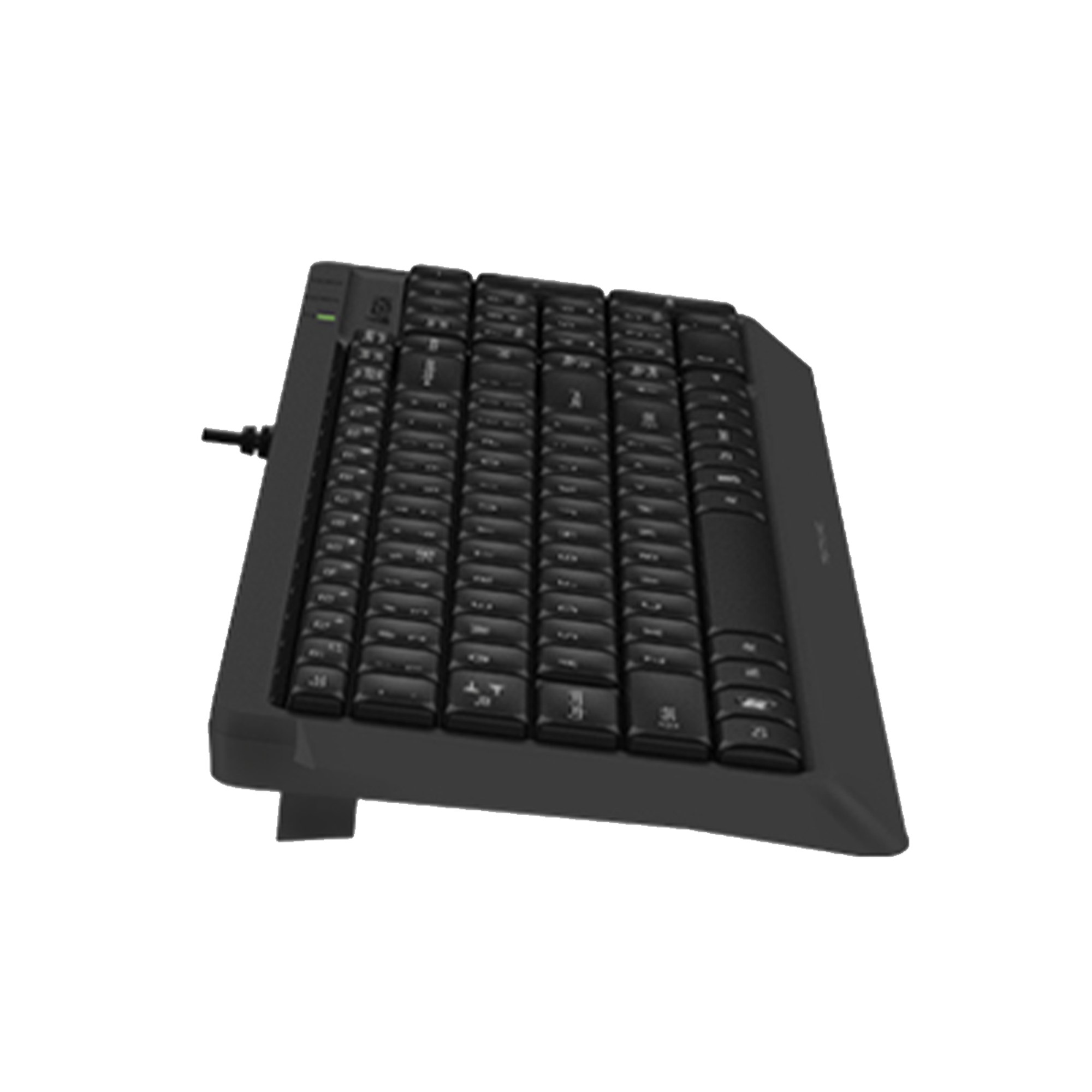 A4TECH FK15 FSTYLER MULTIMEDIA 2-SECTION COMPACT WIRED KEYBOARD (BLACK)