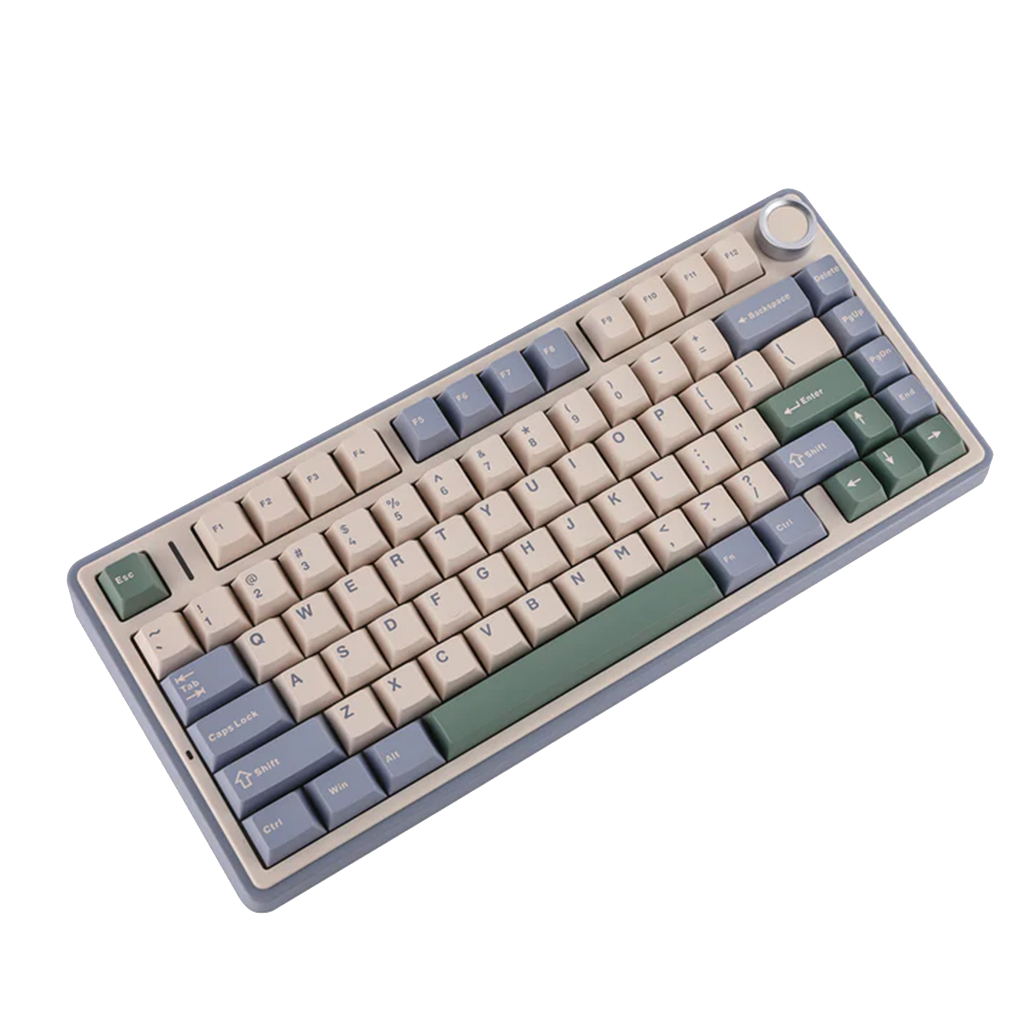 AULA F75 75-KEY GASKET TRI-MODE MECHANICAL KEYBOARD (LINEAR SWITCH/SWAPPBL) CEDAR GREEN