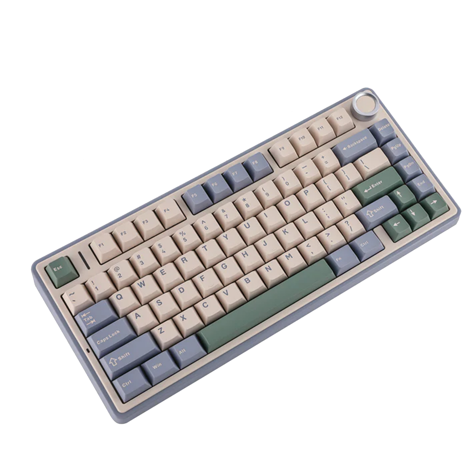 AULA F75 75-KEY GASKET TRI-MODE MECHANICAL KEYBOARD (LINEAR SWITCH/SWAPPBL) CEDAR GREEN
