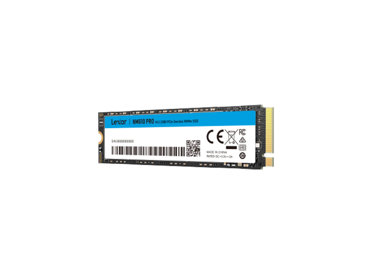 LEXAR NM610 PRO GEN3 500GB M.2 2280 NVME SSD