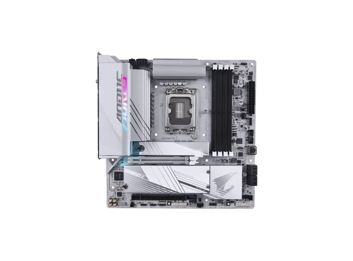 AORUS B760M ELITE X AX LGA 1700 DDR5 GAMING MOTHERBOARD WHITE