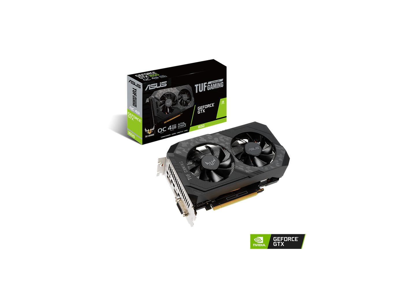 ASUS GTX 1650 4096MB 128BIT GDDR6 TUF-04GD6-P-GMG (DVI, HDMI)