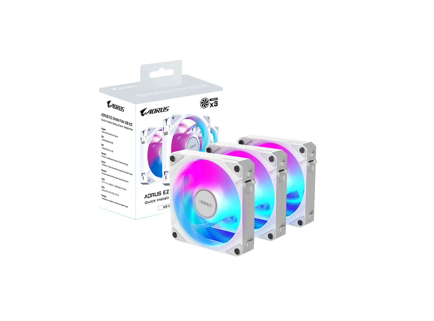 AORUS EZ CHAIN FAN 120 ARGB (3PACK)
