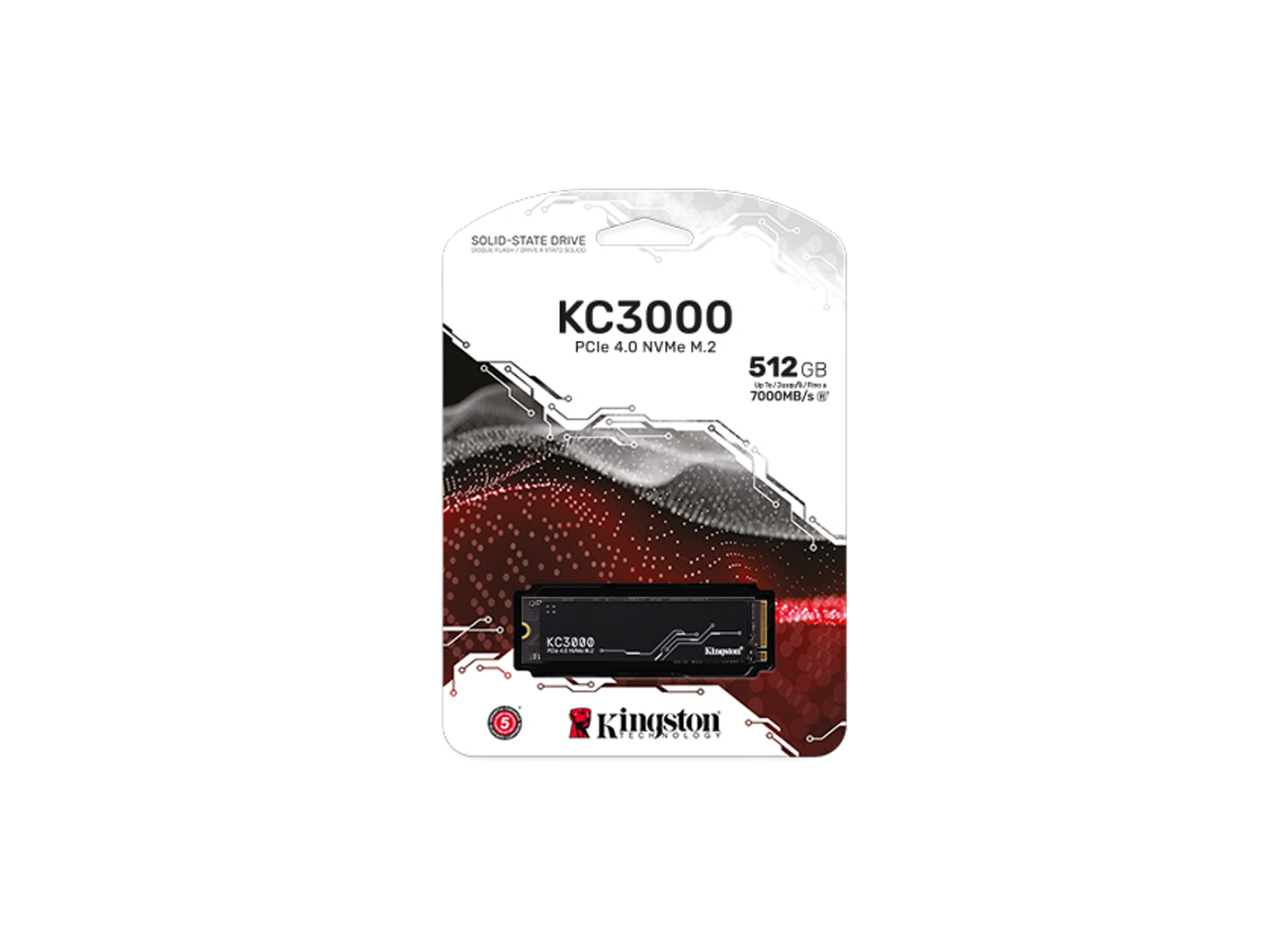 KINGSTON 512GB KC3000 M.2 2280 NVME SSD (SKC3000S/512G)