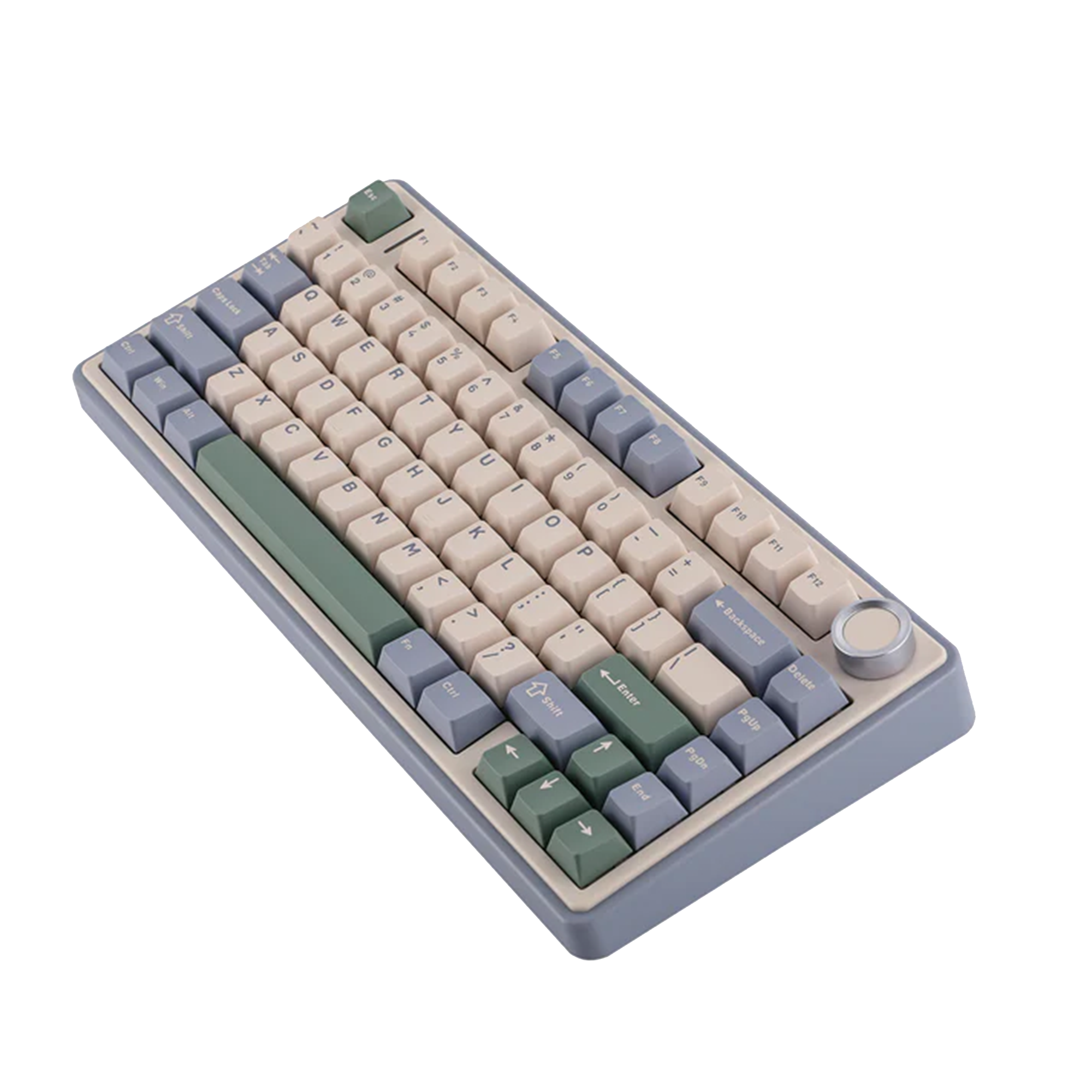 AULA F75 75-KEY GASKET TRI-MODE MECHANICAL KEYBOARD (LINEAR SWITCH/SWAPPBL) CEDAR GREEN