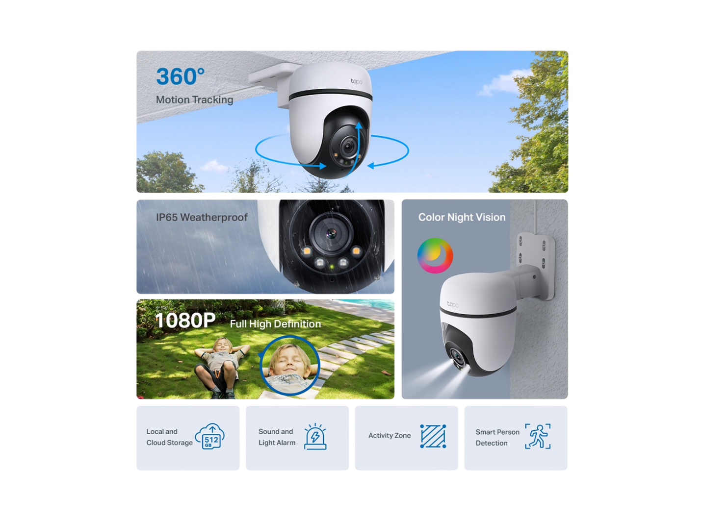 TPLINK TAPO C500 2MP OUTDOOR PAN/TILT SECURITY WIFI CAMERA