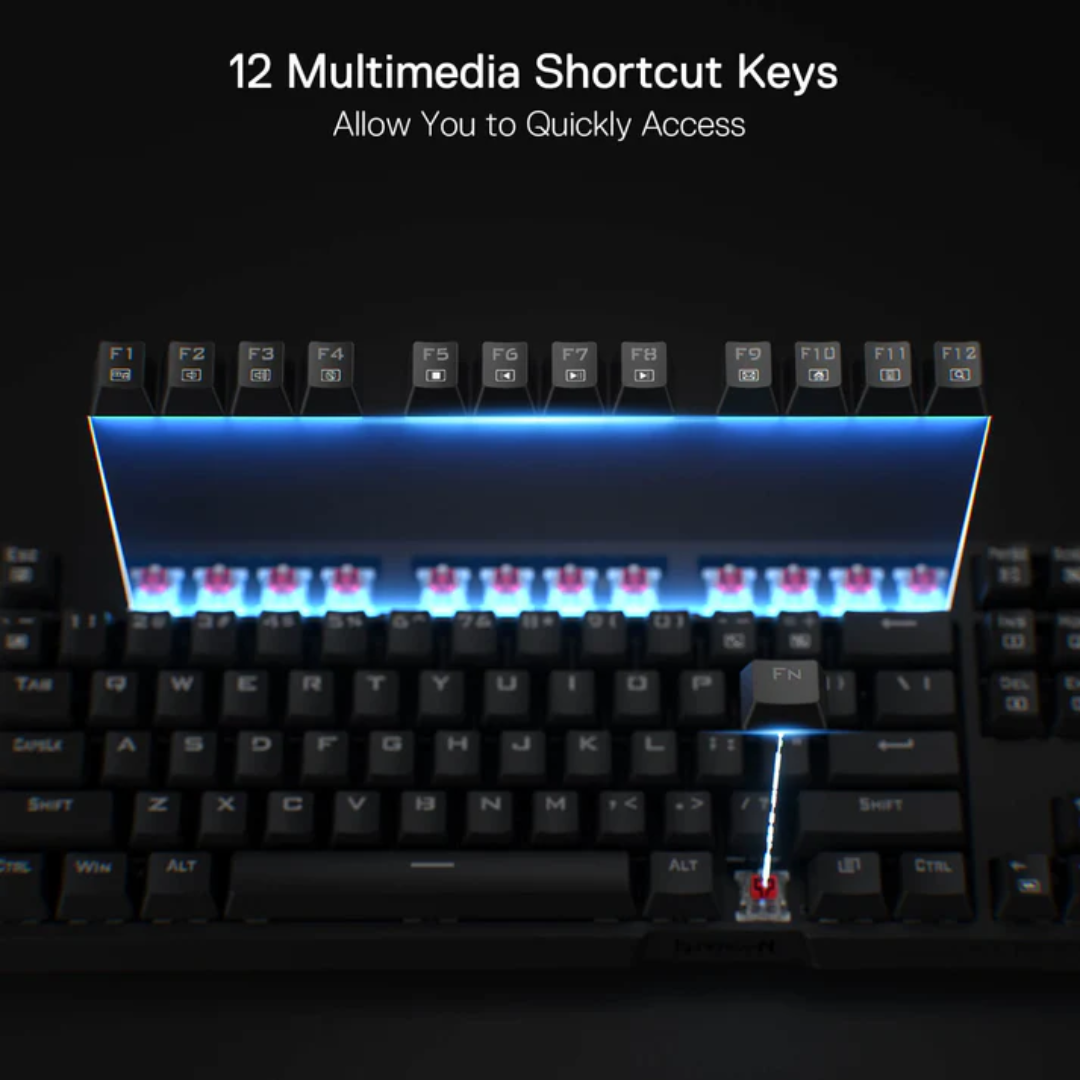 REDRAGON ARGO RGB WIRED MECHANICAL GAMING KEYBOARD (RED SWITCH/SWAPPBL)