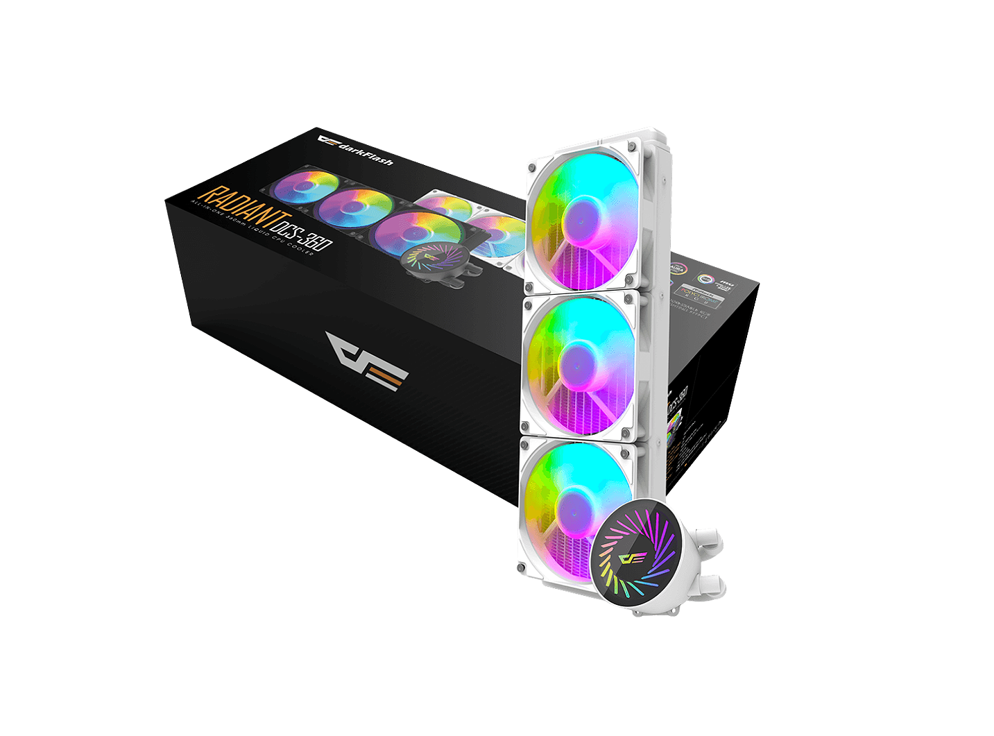 DARKFLASH RADIANT DC-360 ARGB AIO 360MM LIQUID CPU COOLER