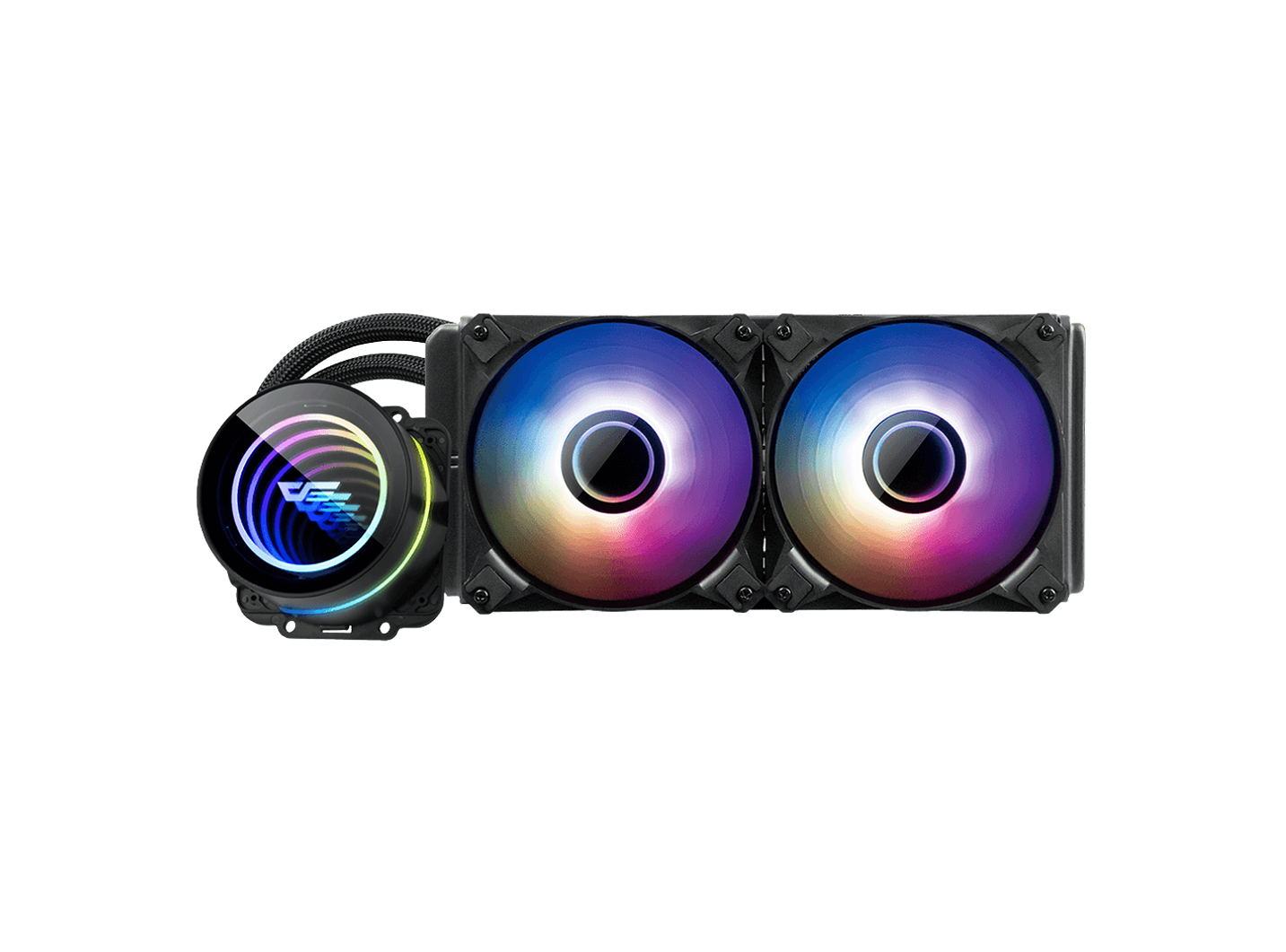 DARKFLASH TWISTER DX-240 V2.6 ARGB AIO 240MM LIQUID CPU COOLER (LGA1700 READY)