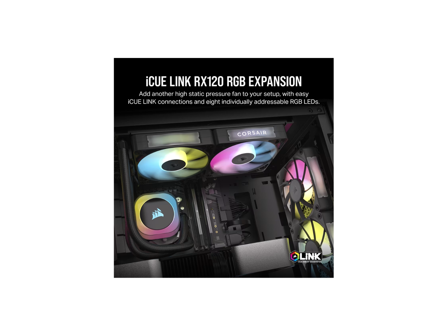 CORSAIR iCUE LINK RX120 RGB SINGLE FAN 120MM