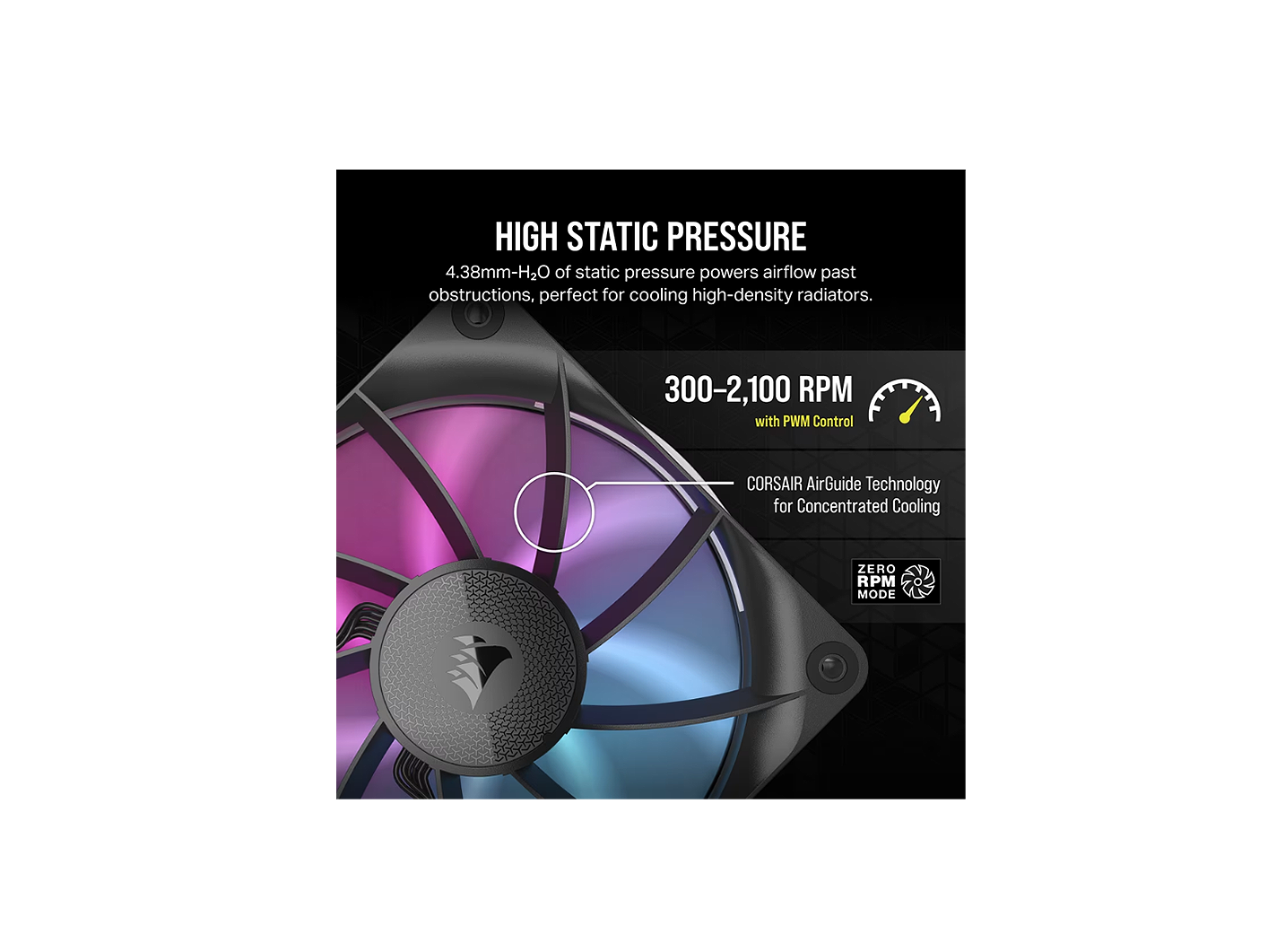 CORSAIR iCUE LINK RX120 RGB SINGLE FAN 120MM