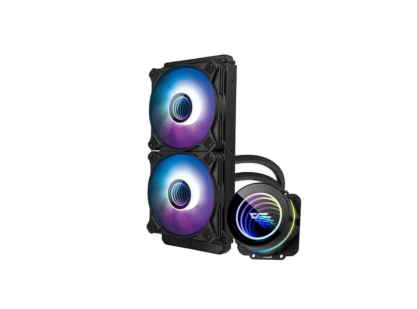 DARKFLASH TWISTER DX-240 V2.6 ARGB AIO 240MM LIQUID CPU COOLER (LGA1700 READY)