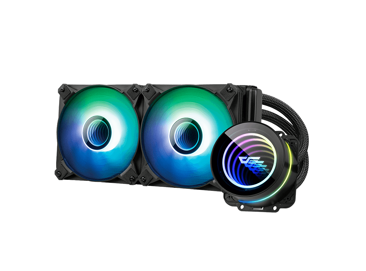 DARKFLASH TWISTER DX-240 V2.6 ARGB AIO 240MM LIQUID CPU COOLER (LGA1700 READY)