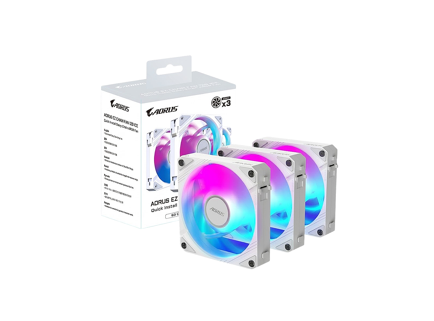 AORUS EZ CHAIN FAN 120 ARGB (3PACK)