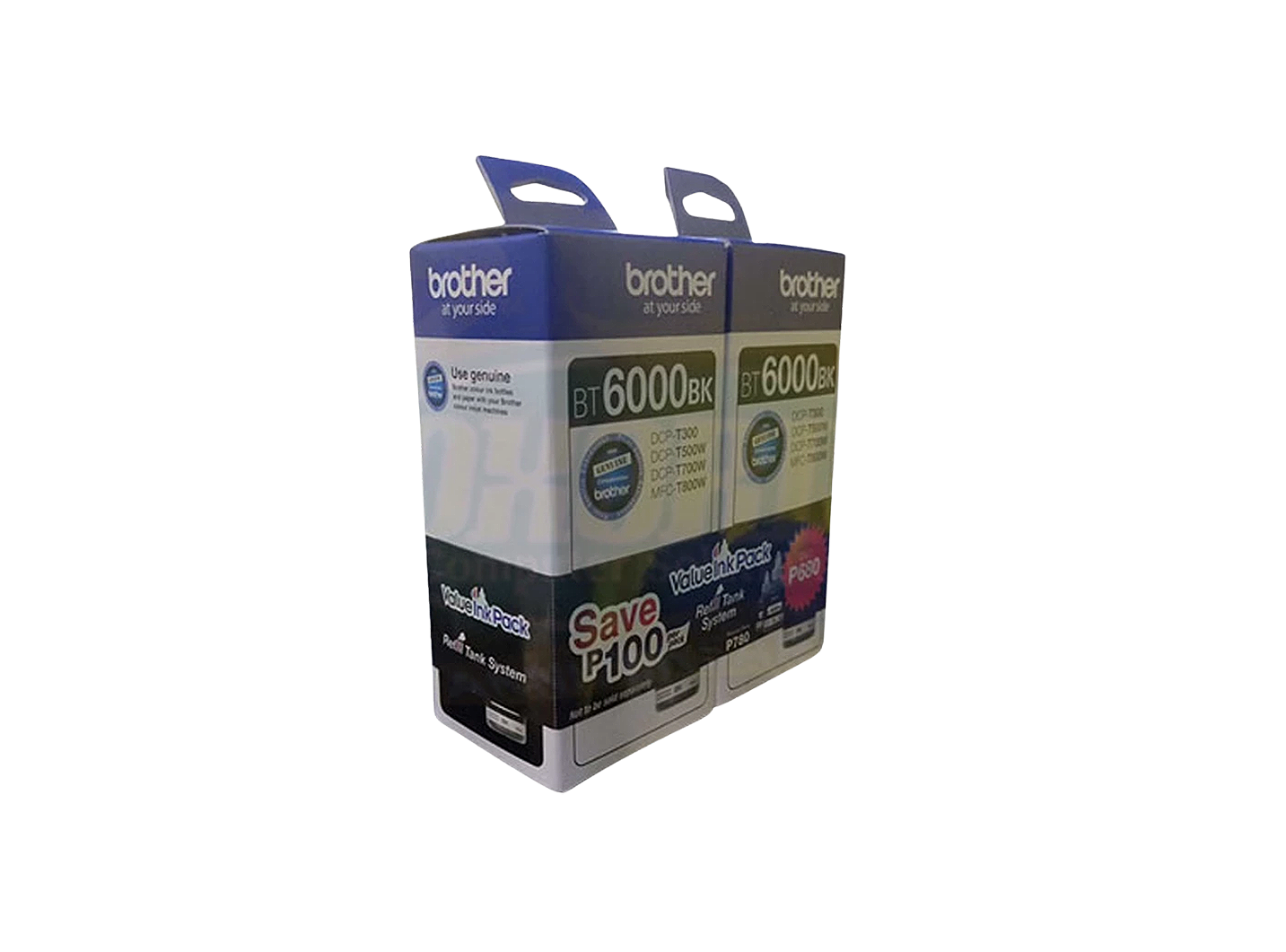 BROTHER BT6000 INK BLACK 2PACK