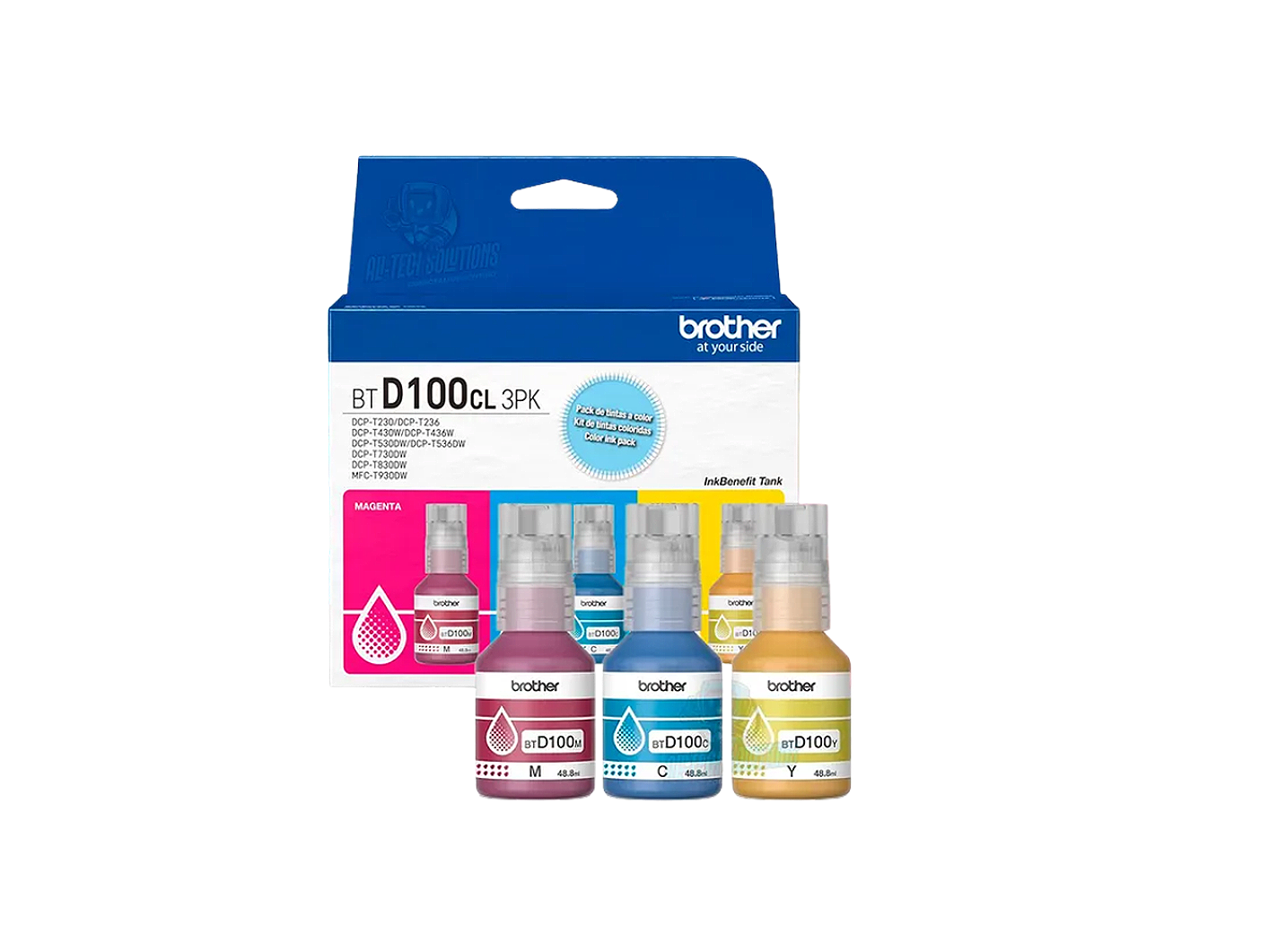 BROTHER BTD100CL 3PK INK