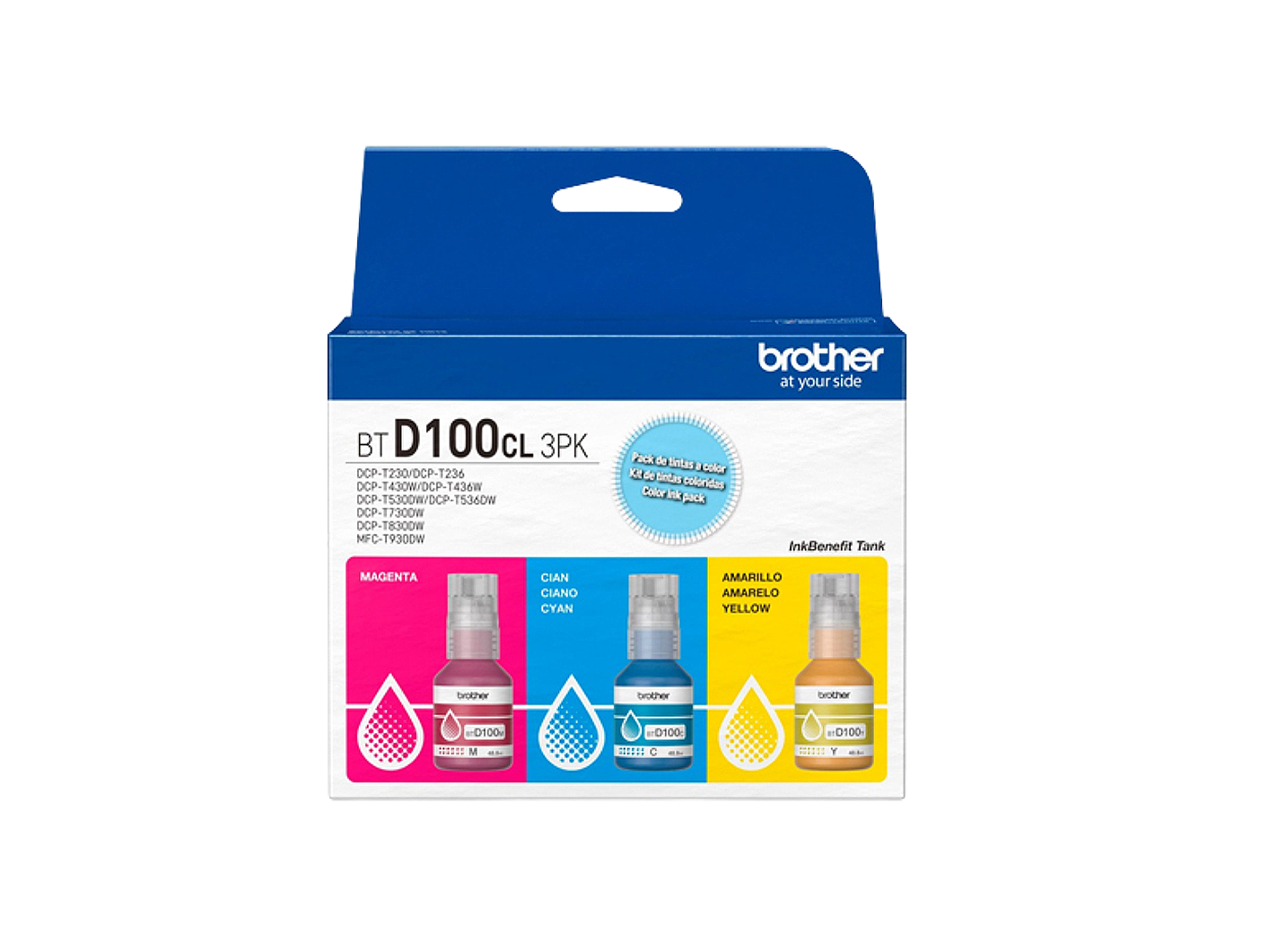 BROTHER BTD100CL 3PK INK