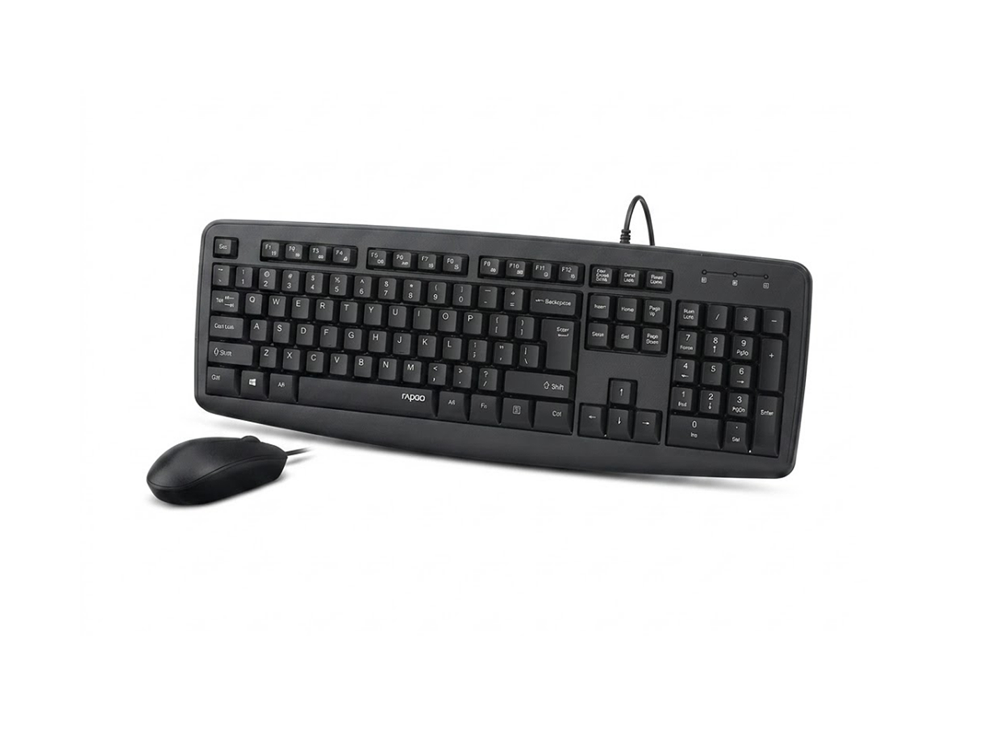 RAPOO NX1600 WIRED OPTICAL MOUSE AND KEYBOARD COMBO