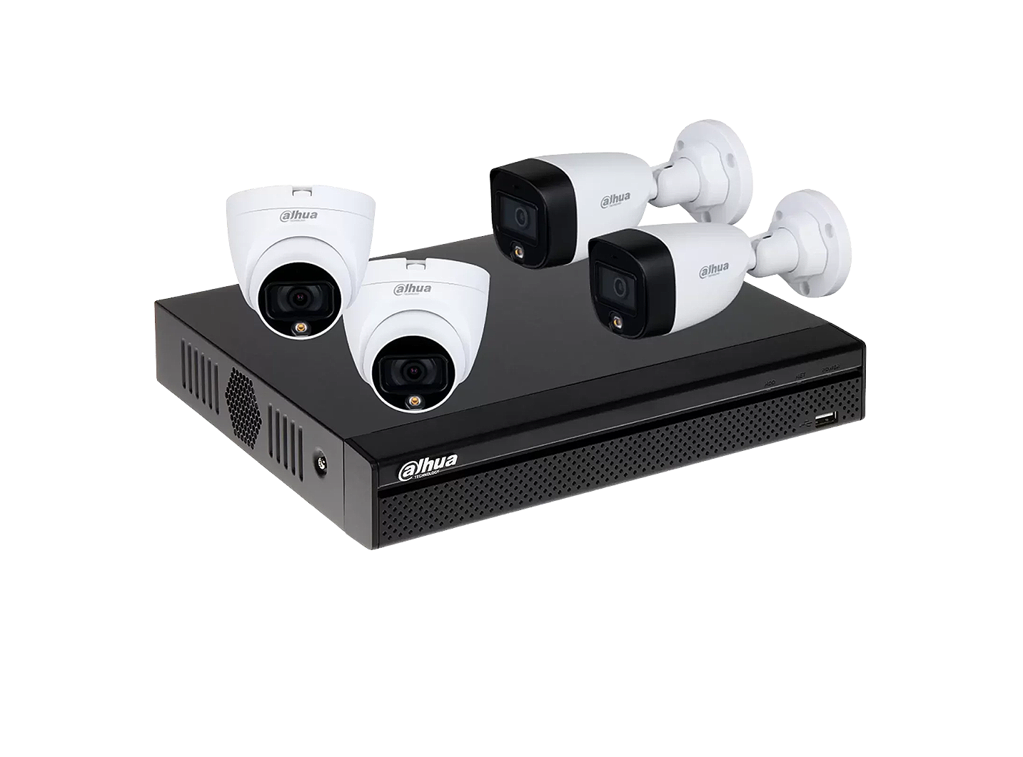 DAHUA WIZSENCE DH-KIT-CVI2MP2B2D-FC 4 CHANNEL FULL COLOR KIT