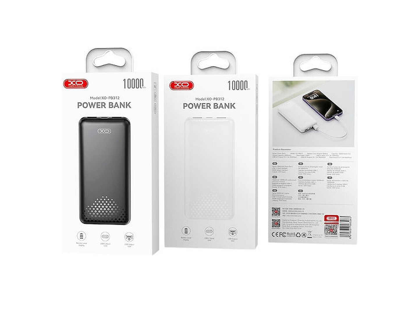 XUNOD XO-PB313 20000MAH & XO-PB312 10000MAHPOWER BANK