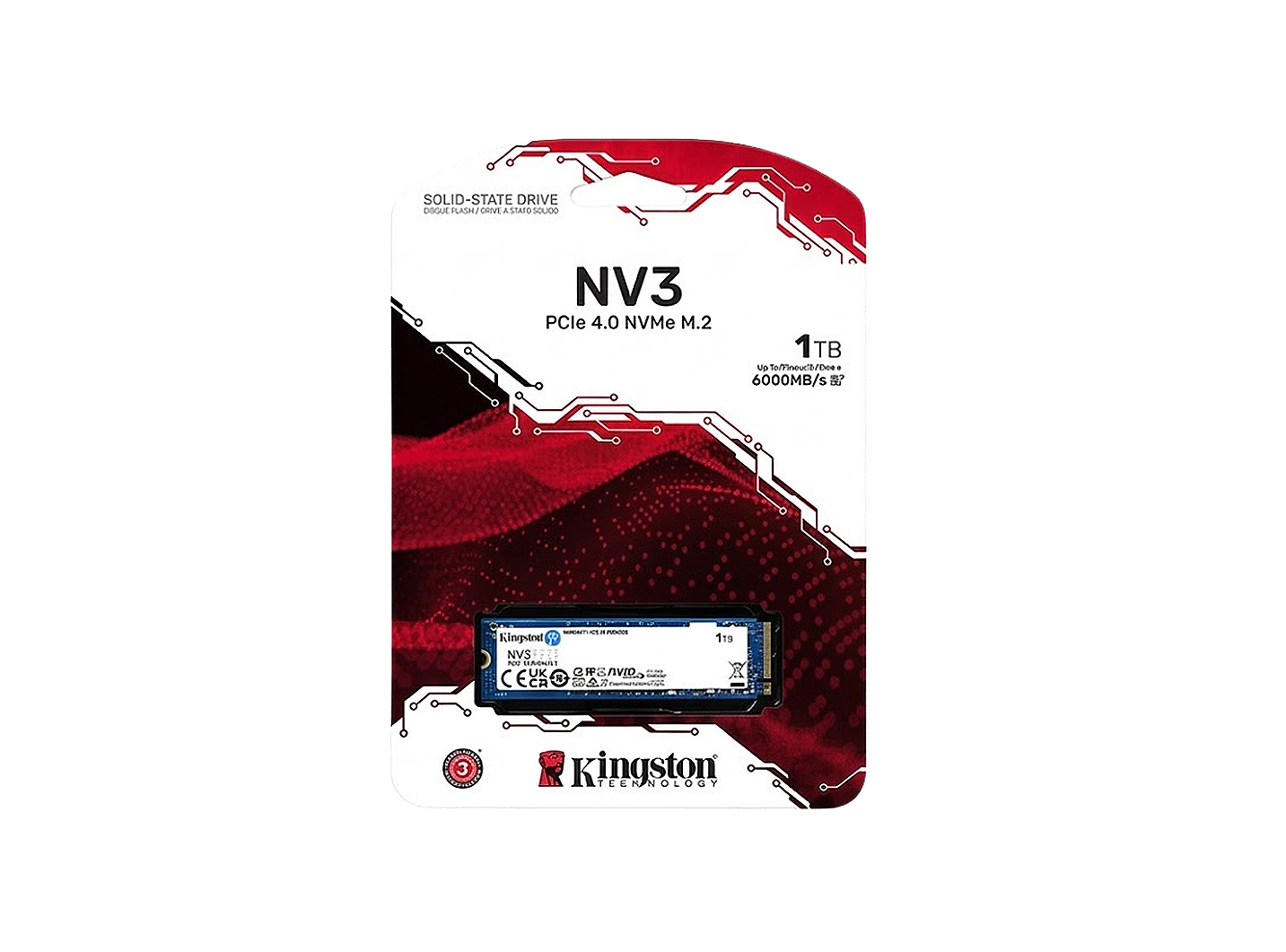 KINGSTON NV3 M.2 2280 GEN 4X4 NVME SSD
