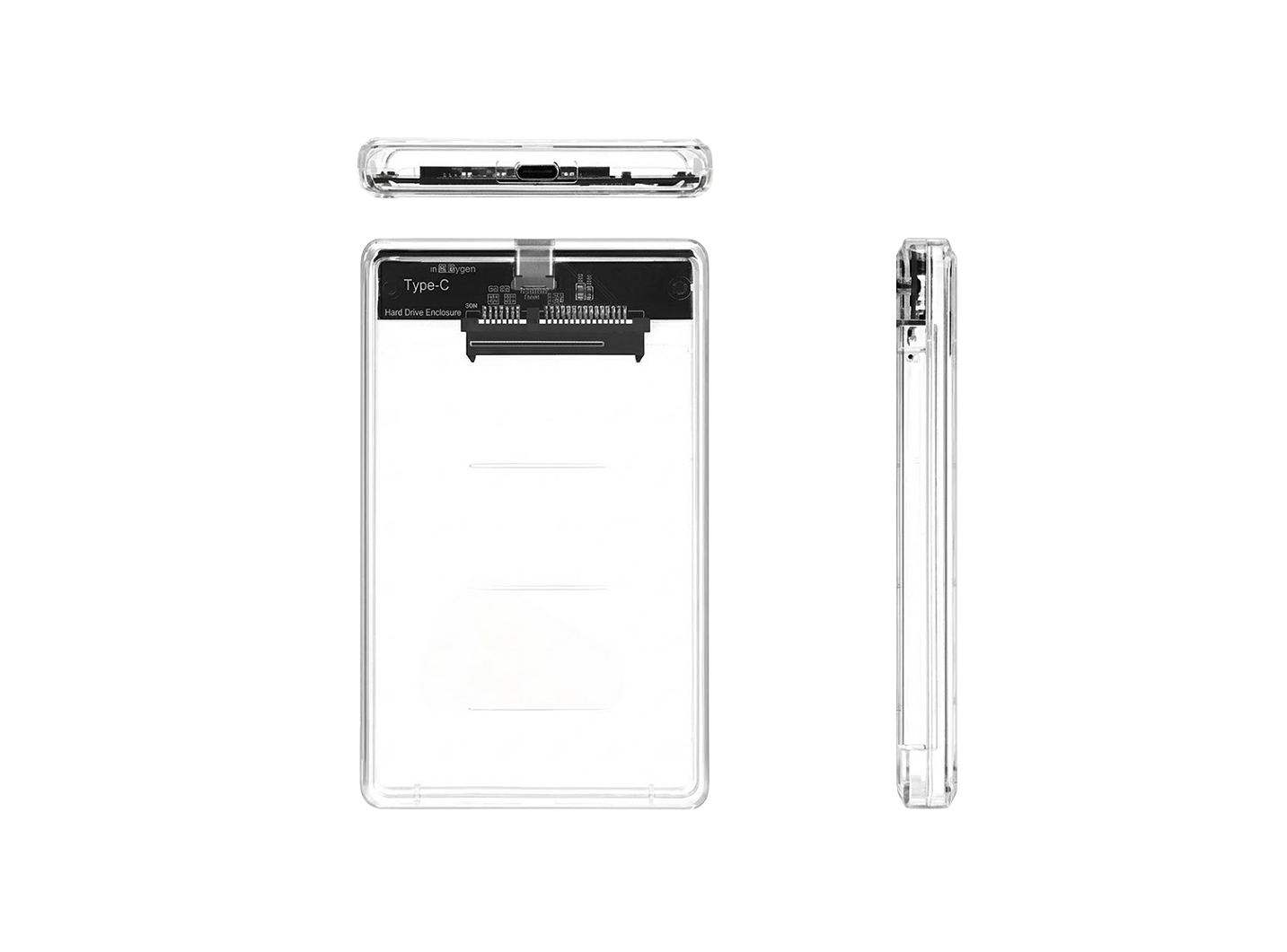 TRANSPARENT 2.5" HDD EXTERNAL ENCLOSURE USB 3.0