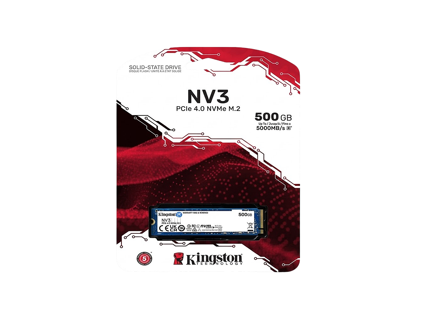 KINGSTON NV3 M.2 2280 GEN 4X4 NVME SSD